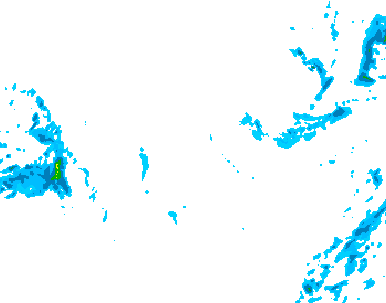 GDPS precipitation 186 hour forecast chart for Canada based on 2025/11/30 1200Z data