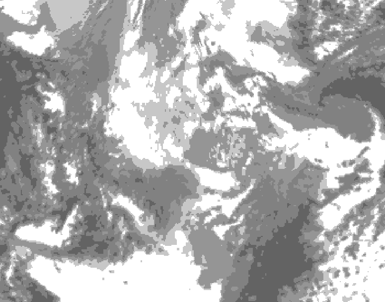 GDPS total cloud 060 hour forecast chart for Canada based on 2025/11/30 0000Z data