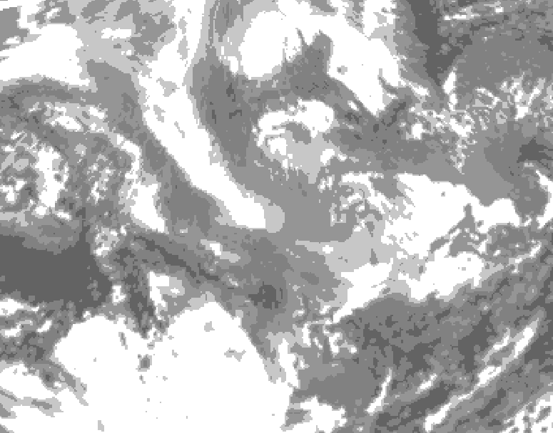 GDPS total cloud 228 hour forecast chart for Canada based on 2025/11/30 0000Z data