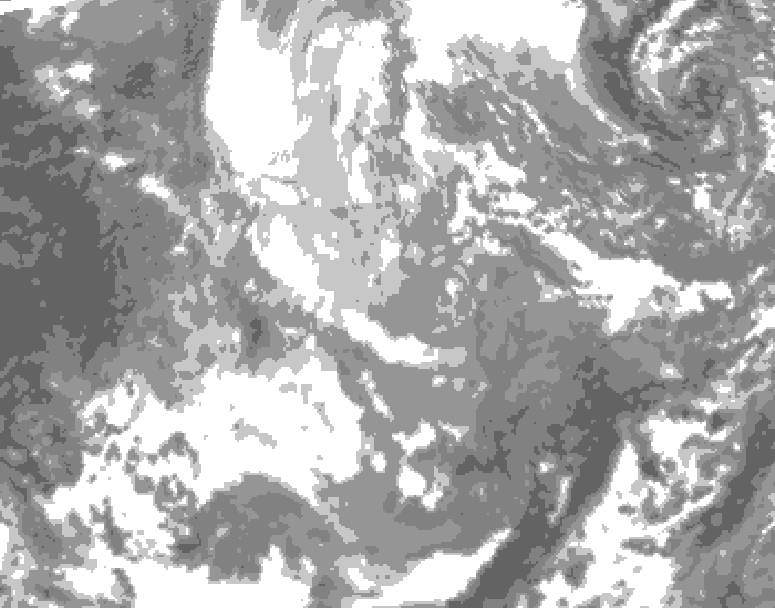 GDPS total cloud 006 hour forecast chart for Canada based on 2025/11/30 1200Z data