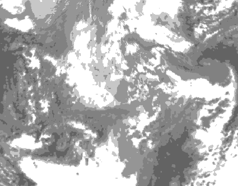 GDPS total cloud 048 hour forecast chart for Canada based on 2025/11/30 1200Z data