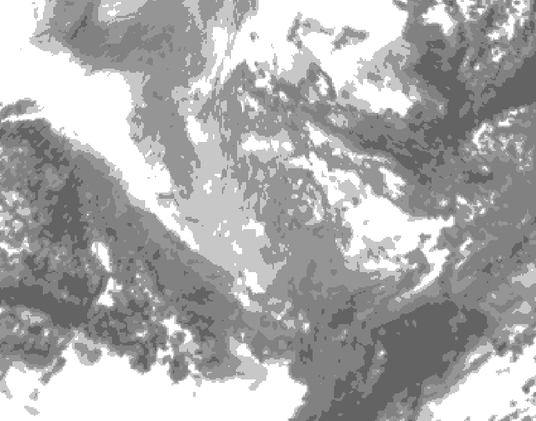 GDPS total cloud 138 hour forecast chart for Canada based on 2025/11/30 1200Z data