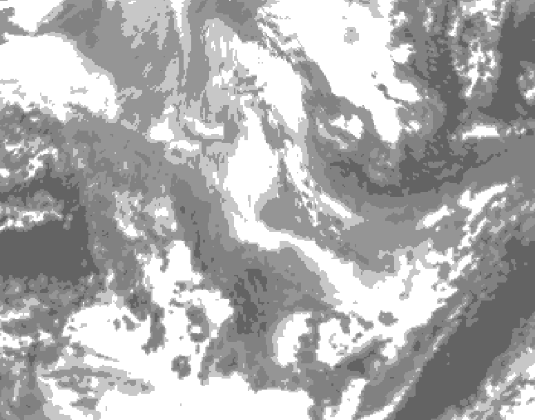 GDPS total cloud 186 hour forecast chart for Canada based on 2025/11/30 1200Z data