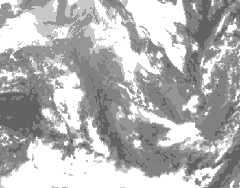 GDPS total cloud 222 hour forecast chart for Canada based on 2025/11/30 1200Z data