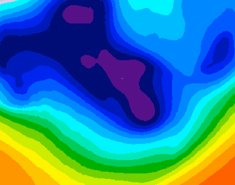 GDPS 500 millibar geopotential height 144 hour forecast chart for Canada based on 2025/12/01 0000Z data