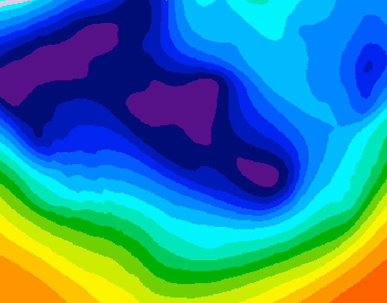 GDPS 500 millibar geopotential height 156 hour forecast chart for Canada based on 2025/12/01 0000Z data