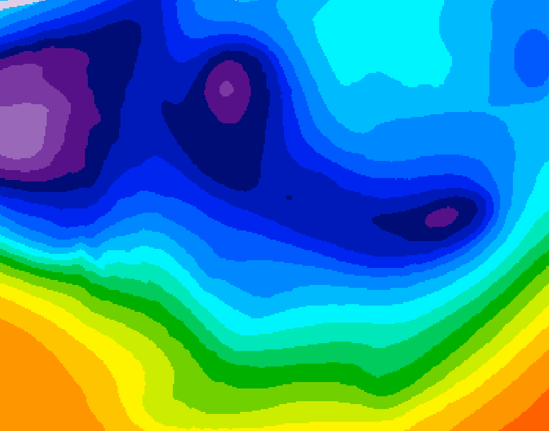 GDPS 500 millibar geopotential height 180 hour forecast chart for Canada based on 2025/12/01 0000Z data