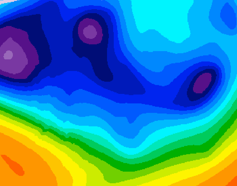 GDPS 500 millibar geopotential height 192 hour forecast chart for Canada based on 2025/12/01 0000Z data