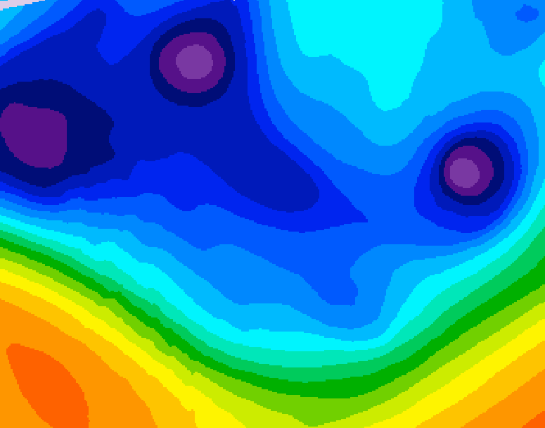 GDPS 500 millibar geopotential height 204 hour forecast chart for Canada based on 2025/12/01 0000Z data