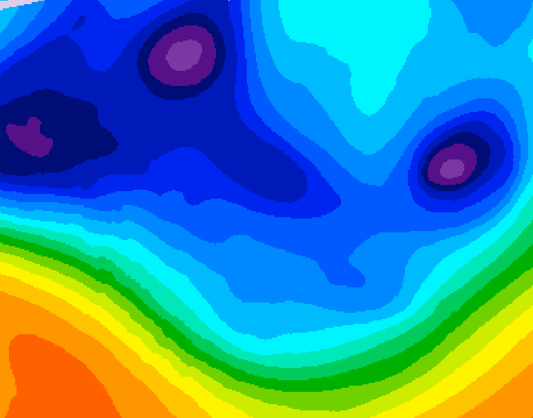 GDPS 500 millibar geopotential height 210 hour forecast chart for Canada based on 2025/12/01 0000Z data