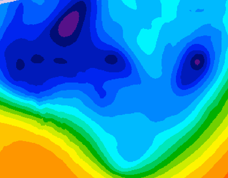 GDPS 500 millibar geopotential height 228 hour forecast chart for Canada based on 2025/12/01 0000Z data