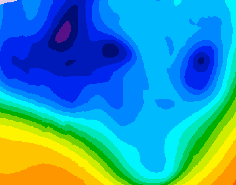 GDPS 500 millibar geopotential height 240 hour forecast chart for Canada based on 2025/12/01 0000Z data