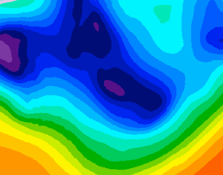 GDPS 500 millibar geopotential height 144 hour forecast chart for Canada based on 2025/12/01 1200Z data