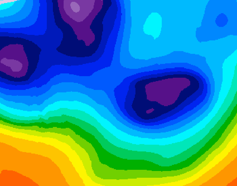 GDPS 500 millibar geopotential height 174 hour forecast chart for Canada based on 2025/12/01 1200Z data