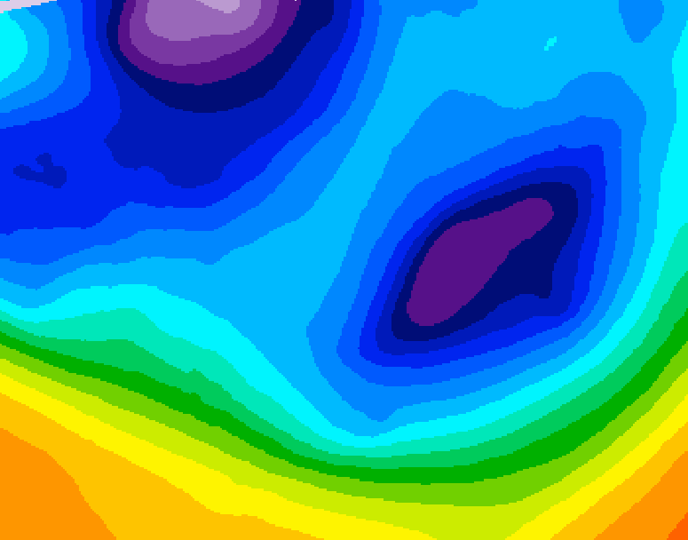 GDPS 500 millibar geopotential height 204 hour forecast chart for Canada based on 2025/12/01 1200Z data