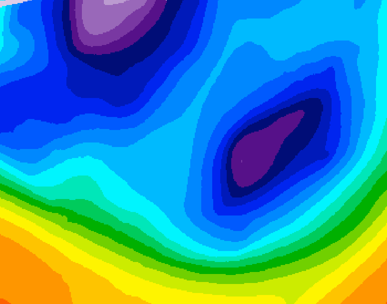 GDPS 500 millibar geopotential height 210 hour forecast chart for Canada based on 2025/12/01 1200Z data