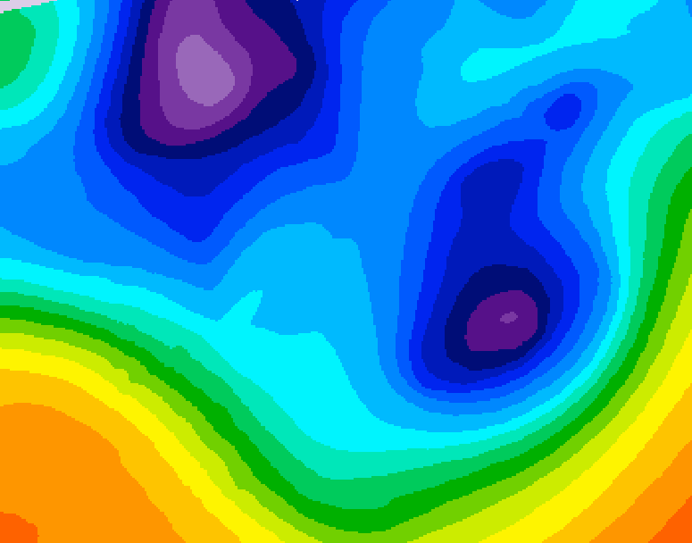 GDPS 500 millibar geopotential height 240 hour forecast chart for Canada based on 2025/12/01 1200Z data