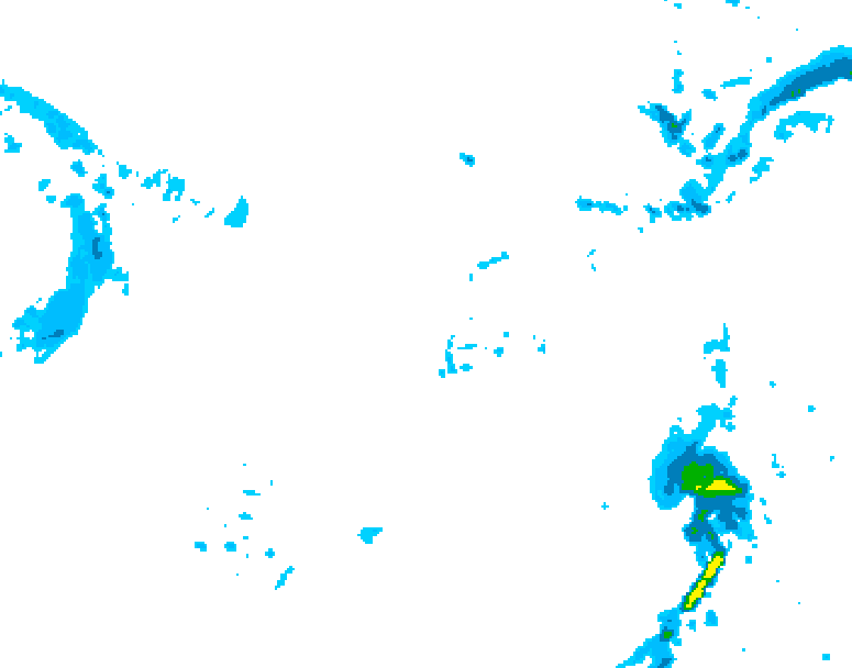 GDPS precipitation 048 hour forecast chart for Canada based on 2025/12/01 0000Z data