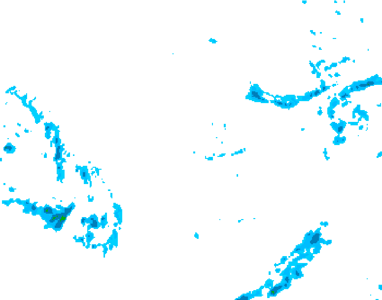 GDPS precipitation 120 hour forecast chart for Canada based on 2025/12/01 0000Z data