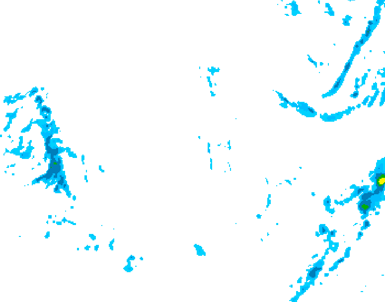 GDPS precipitation 144 hour forecast chart for Canada based on 2025/12/01 0000Z data
