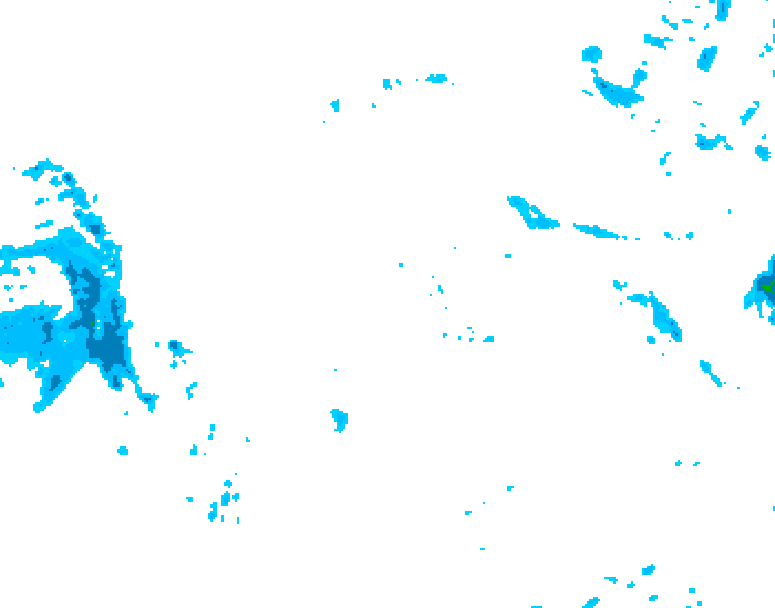 GDPS precipitation 168 hour forecast chart for Canada based on 2025/12/01 0000Z data