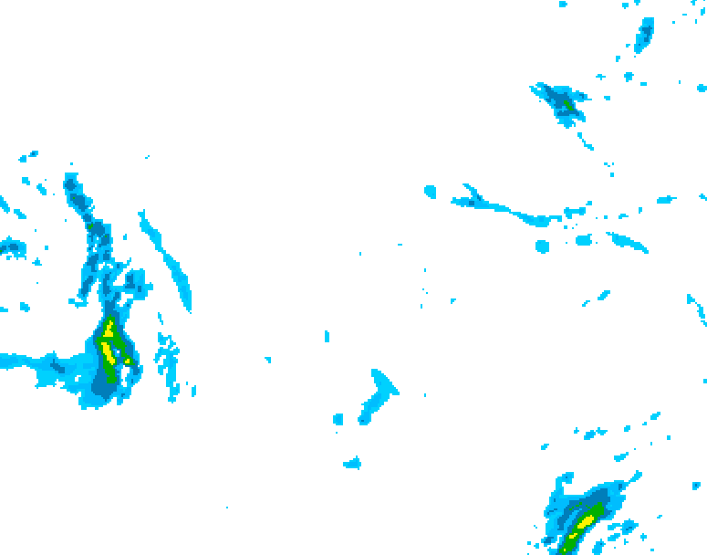 GDPS precipitation 180 hour forecast chart for Canada based on 2025/12/01 0000Z data