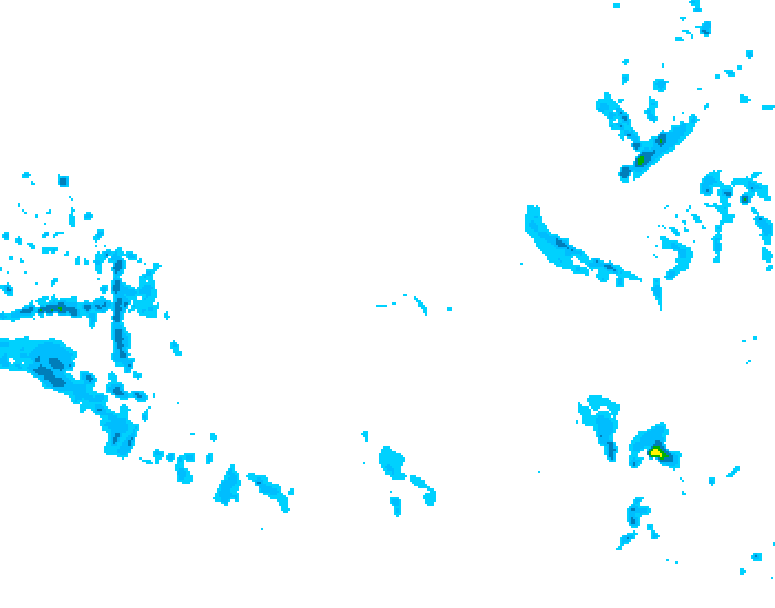GDPS precipitation 210 hour forecast chart for Canada based on 2025/12/01 0000Z data