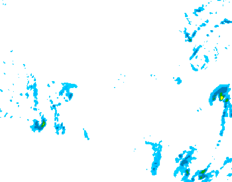 GDPS precipitation 234 hour forecast chart for Canada based on 2025/12/01 0000Z data