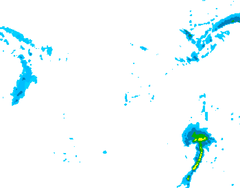 GDPS precipitation 036 hour forecast chart for Canada based on 2025/12/01 1200Z data