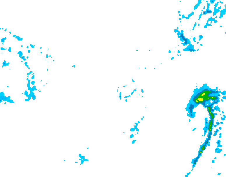 GDPS precipitation 048 hour forecast chart for Canada based on 2025/12/01 1200Z data