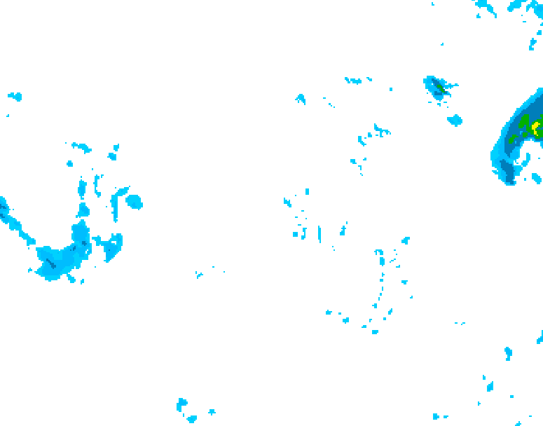 GDPS precipitation 066 hour forecast chart for Canada based on 2025/12/01 1200Z data