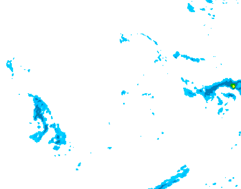 GDPS precipitation 096 hour forecast chart for Canada based on 2025/12/01 1200Z data