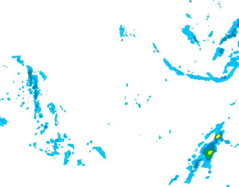 GDPS precipitation 120 hour forecast chart for Canada based on 2025/12/01 1200Z data
