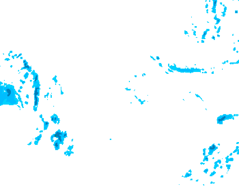GDPS precipitation 150 hour forecast chart for Canada based on 2025/12/01 1200Z data