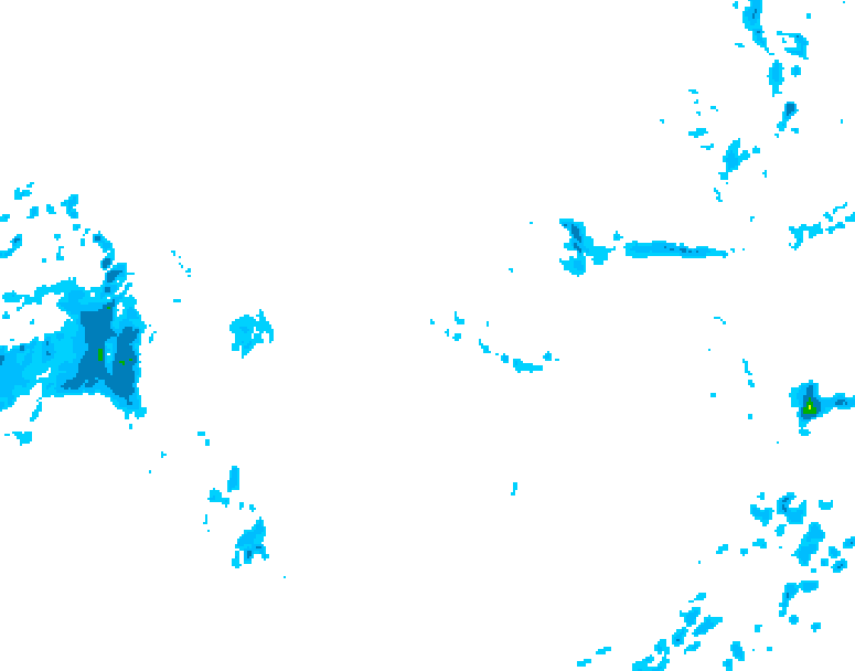 GDPS precipitation 156 hour forecast chart for Canada based on 2025/12/01 1200Z data