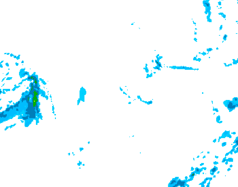 GDPS precipitation 162 hour forecast chart for Canada based on 2025/12/01 1200Z data