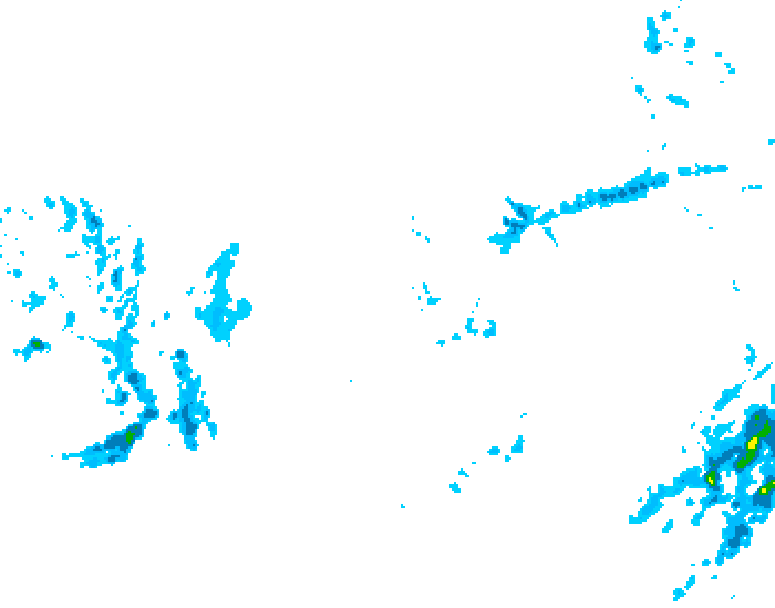 GDPS precipitation 180 hour forecast chart for Canada based on 2025/12/01 1200Z data
