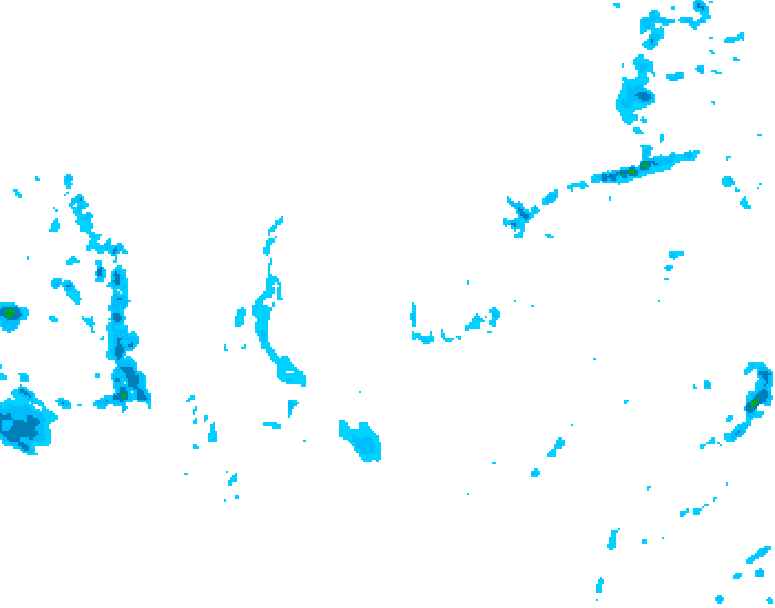 GDPS precipitation 192 hour forecast chart for Canada based on 2025/12/01 1200Z data