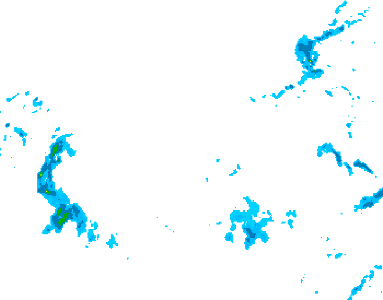 GDPS precipitation 210 hour forecast chart for Canada based on 2025/12/01 1200Z data