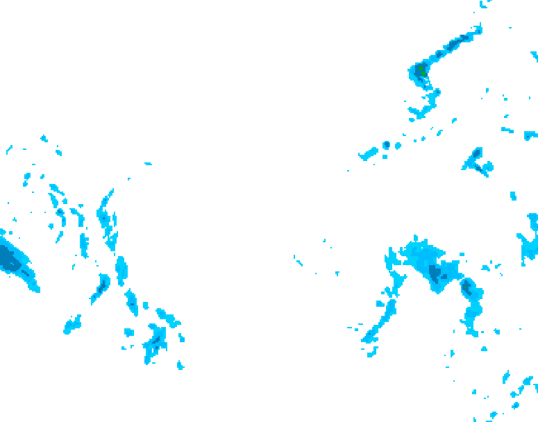GDPS precipitation 222 hour forecast chart for Canada based on 2025/12/01 1200Z data
