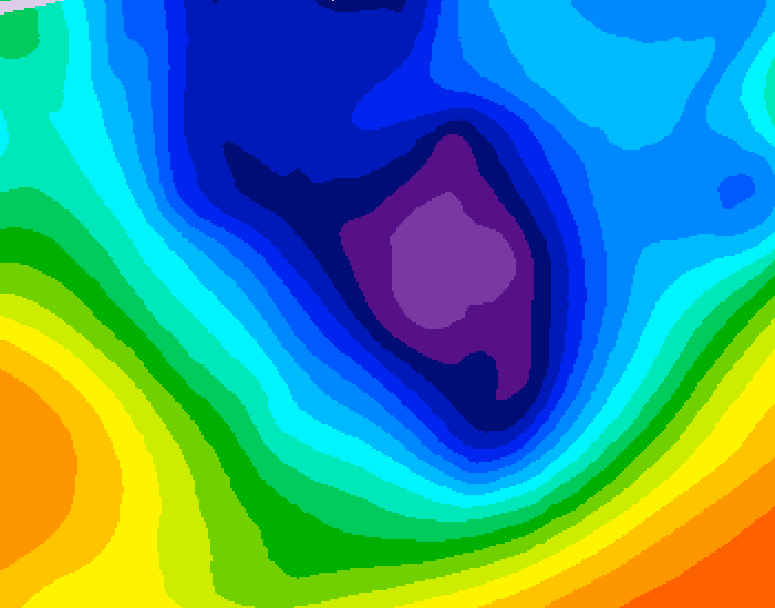 GDPS 500 millibar geopotential height 060 hour forecast chart for Canada based on 2025/12/02 0000Z data