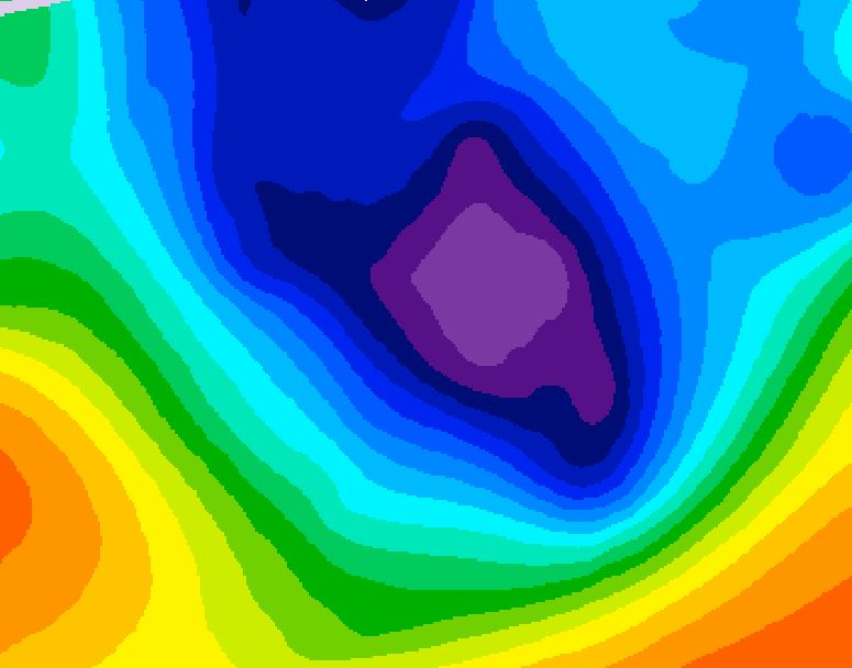 GDPS 500 millibar geopotential height 066 hour forecast chart for Canada based on 2025/12/02 0000Z data