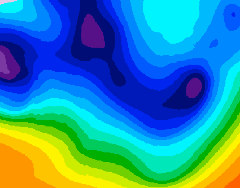 GDPS 500 millibar geopotential height 156 hour forecast chart for Canada based on 2025/12/02 0000Z data