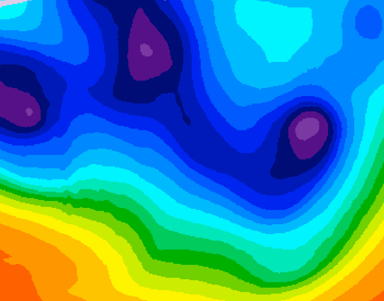 GDPS 500 millibar geopotential height 162 hour forecast chart for Canada based on 2025/12/02 0000Z data