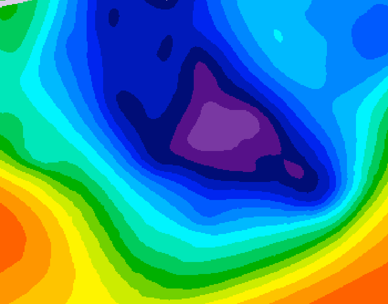 GDPS 500 millibar geopotential height 066 hour forecast chart for Canada based on 2025/12/02 1200Z data
