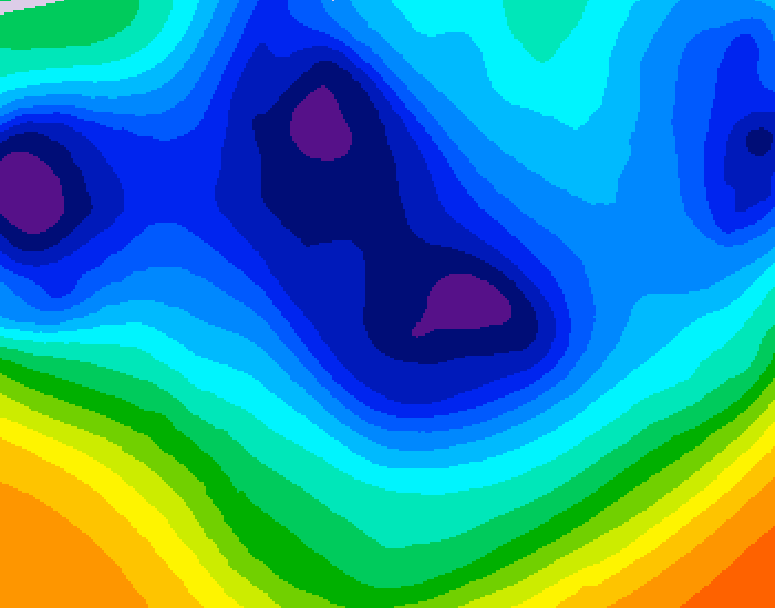 GDPS 500 millibar geopotential height 114 hour forecast chart for Canada based on 2025/12/02 1200Z data