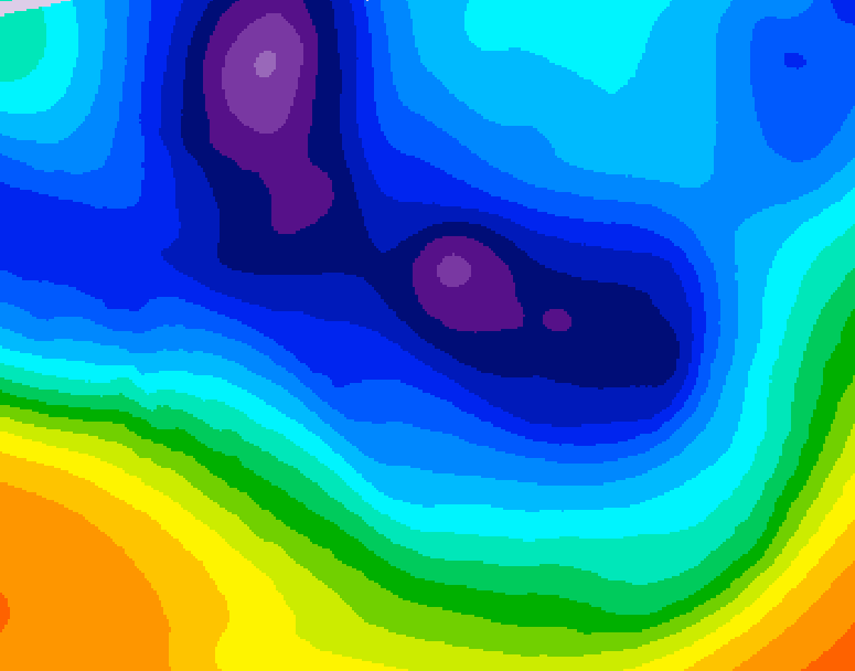 GDPS 500 millibar geopotential height 156 hour forecast chart for Canada based on 2025/12/02 1200Z data