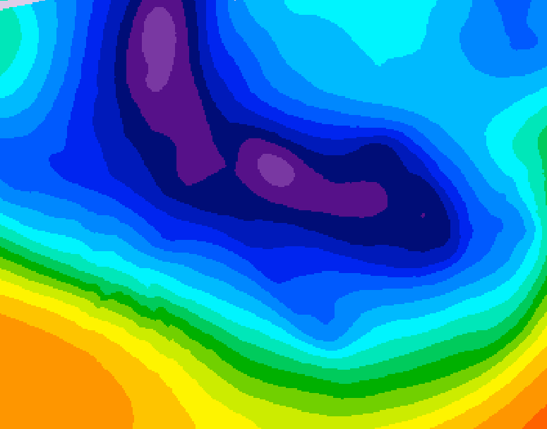 GDPS 500 millibar geopotential height 168 hour forecast chart for Canada based on 2025/12/02 1200Z data
