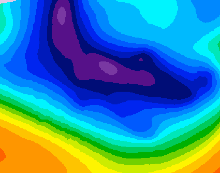 GDPS 500 millibar geopotential height 174 hour forecast chart for Canada based on 2025/12/02 1200Z data