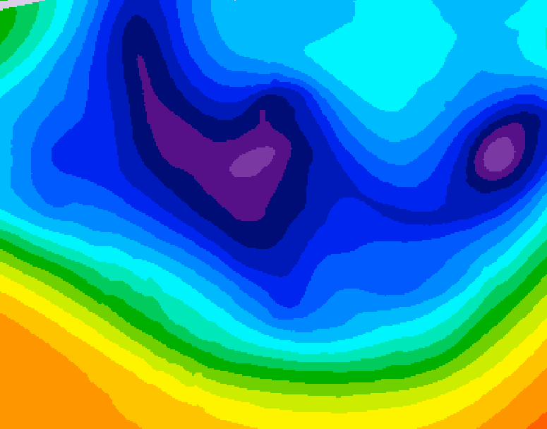 GDPS 500 millibar geopotential height 192 hour forecast chart for Canada based on 2025/12/02 1200Z data